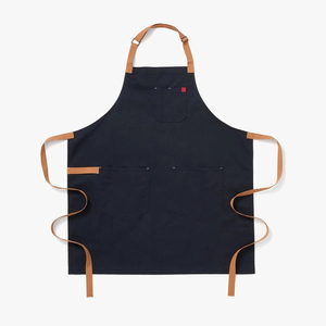 Tablier de cuisine en coton tissé avec trois poches, lavable en machine, tendance, marque Ziq International, pour les produits de nettoyage et l'usage quotidien - Product Image 4