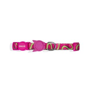 H3D Fashionable <b>Dog</b> Collar Solid/Striped Print/Western Style Jelly Cat Design Breakaway LED <b>Lights</b> for Pets Made Polyester - Product Image 1