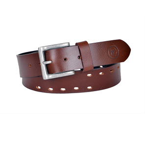 เข็มขัดหนังแท้สำหรับผู้ชายเข็มขัดหนังวินเทจคลาสสิก - Product Image 5