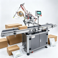 Machine d'étiquetage automatique de haute précision pour bouteilles en verre et en plastique, machine d'étiquetage de bouchons à dessus plat avec services OEM ODM