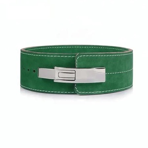 GAF Ceinture d'haltérophilie à boucle à levier de 4 "en cuir véritable véritable fait à la main individuellement Powerlifting et musculation - Product Image 5