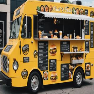 Remorque alimentaire mobile propre, camion de restauration mobile, chariot à hot-dogs avec grill et friteuse à vendre - Product Image 5