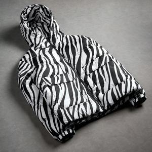 Chaqueta de Invierno para Hombre, Estilo Retro, con Cremallera, de Nailon, con Estampado Digital Completo Personalizado, Estilo Urbano, 2026 - Product Image 2