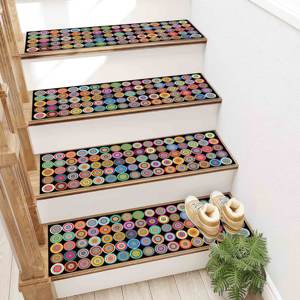 Alfombra Estampada Colorida: Moderna, Veraniega, Personalizada, para Entrada, Escaleras, Escalones - Product Image 5