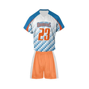 Uniforme de lacrosse de haute qualité pour les jeunes et les hommes, dernier design, logo entièrement personnalisable, ensemble de maillots et de shorts de lacrosse - Product Image 1