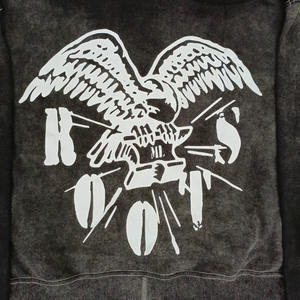 Sweat à capuche en molleton 100 % coton de haute qualité pour homme 2024, broderie effet vieilli, poche design, couleurs/logo personnalisables, service OEM, décontracté - Product Image 5