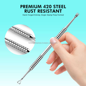 ที่ดันหนังกำพร้าเล็บสแตนเลสคุณภาพสูงแบบสองด้าน ใช้ซ้ำได้ สำหรับทำเล็บมือ เล็บเท้า ทำความสะอาดเล็บ กำจัดหนังกำพร้า - Product Image 6