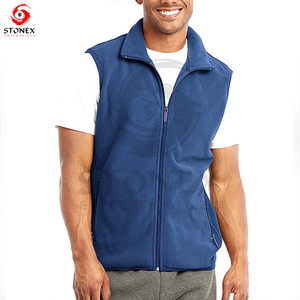 Poche personnalisée hommes polaire gilet chaud pleine fermeture éclair hiver extérieur Street Wear sans manches - Product Image 2