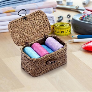 กล่องเก็บของตกแต่งจากหญ้าทะเล กล่องเก็บของทำมือ เป็นมิตรกับสิ่งแวดล้อม ของตกแต่งบ้านจากธรรมชาติ ขายส่งจากเวียดนาม - Product Image 4