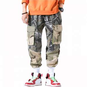 Pantalones deportivos de gran tamaño para hombre, pantalón de chándal con cremallera, elásticos y personalizados, color marrón, oferta - Product Image 2