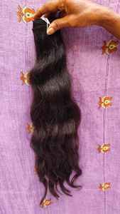 Proveedor de cabello de templo indio crudo de la India, vendedores de cabello indio virgen natural de cabello crudo, extensiones de cabello indio Remy 100% cabello humano - Product Image 3