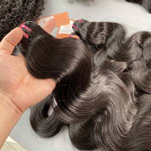 Loose Deep Wavy Super Double draw Raw Body Wavy Hair non traité cheveux crus vietnamien prix de gros - Product Image 5