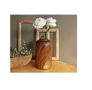 Vase à fleurs en bois pour décoration de jardin Pot à fleurs et pot de bureau de style moderne multicolore pour la décoration de la maison et du salon - Product Image 2