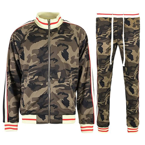 Trajes deportivos para correr con logotipo personalizado para hombre, jersey de nuevo diseño con cremallera lateral, bolsillo para teléfono, técnicas lavadas de lana, cintura ajustable para hombre - Product Image 1