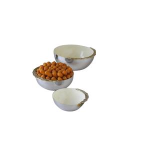 Vaisselle de table décorative pour la maison Bol à fruits en métal à finition brillante Hot Selling Soup Noodles Server Bowl - Product Image 1
