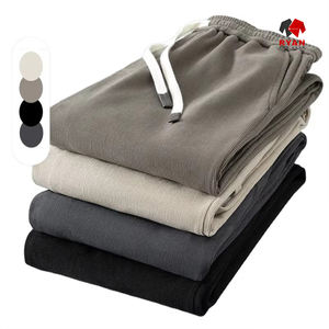 Pantalon de survêtement décontracté léger taille moyenne délavé à l'acide sport Fitness séchage rapide respirant écologique fermeture à cordon hommes - Product Image 1