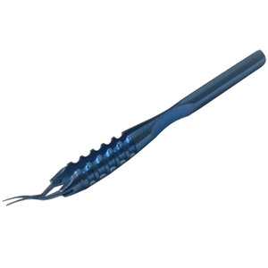 Pinzas de Capsulorrexis de Acción Cruzada, Ángulo de 45 Grados, Eje de 1.5 mm de Ancho, Caja Pivotante, Afiladas y Dentadas, Instrumentos Médicos para Cirugía Oftálmica - Product Image 1