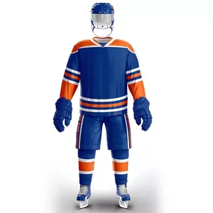 Ensemble d'uniformes de hockey sur glace bon marché/nouvelle mode logo personnalisé équipe sports sublimation uniforme de hockey sur glace - Product Image 1