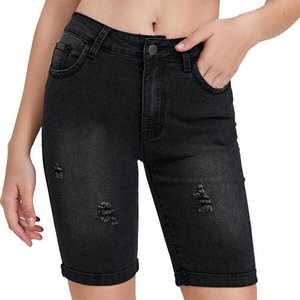 Short en jean à motif de strass Streetwear Jorts respirant Cargo Rhinestone Shorts - Product Image 5