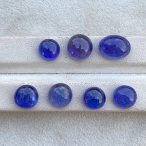 หินแทนซาไนต์ธรรมชาติที่น่าตื่นตาตื่นใจอัญมณีทรงหลังเบี้ยทรงหลวมสี33.78กะรัต - Product Image 1