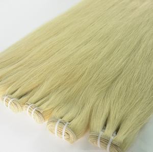 Venta caliente Extensiones de cabello virgen-Trama de cabello Color Rubio Extensión de cabello Genius Trama - Product Image 1