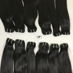 Extensiones de cabello humano brasileño crudo 100% de alta calidad, venta al por mayor, paquetes de trama recta de hueso, grado de cabello Remy recto Natural - Product Image 3