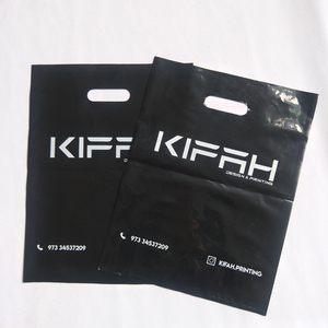 Bolsas de PE troqueladas personalizadas de alta calidad, Asa de perforación, conveniente logotipo propio, embalaje de compras, ropa, basura, ropa propia, basura - Product Image 2