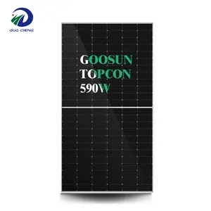 GOOSUN 570w 580w 590w 태양 전지 패널 575w 585 와트 셀 Photovolta 패널 단결정 태양 전지 패널 제조