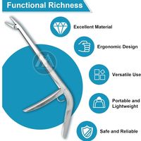 Outil de suppression d'hameçon Grip à mâchoire solide avec dents dentelées Pince de pêche essentielle Adultes