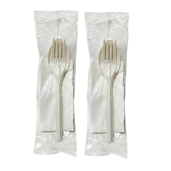 thumbnail image 2 of Wholesale Biodegradable Disposable Cornstarch Cutlery Plastic Spoon Knife Fork Cutlery Set 2 of 9