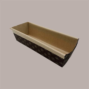 Molde Rectangular Desechable para Bizcochos de 700g, Color Marrón Oscuro, 230x80x6 mm, Juego de 10 Piezas de Herramientas para Hornear y Repostería - Product Image 3