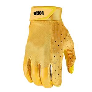 Gants de football américain en silicone jaune sur mesure, nouvelle arrivée, design personnalisé, pour jeunes et adultes, pour l'extérieur - Product Image 4
