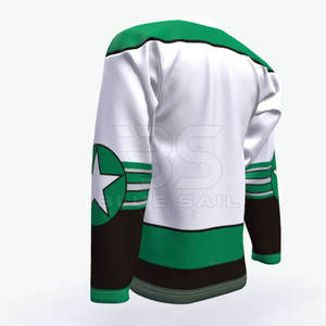 Maillot de hockey à col en V athlétique, tissu respirant pour une mobilité rapide sur les patinoires, maillot de hockey sur glace à col en V pour jeunes et adultes - Product Image 4