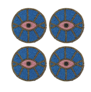 Round Handmade Beaded Coaster with <b>Seed</b> Beads Tableware <b>Mat</b> Artisan Beaded Embroidery Coaster Custom Logo Eco-Friendly Craft - Product Image 2