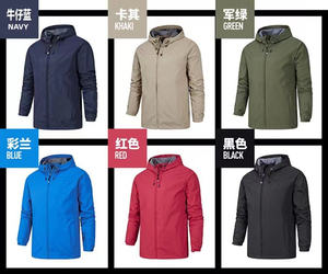 เสื้อแจ็กเก็ตกันน้ำสำหรับผู้ชายเสื้อแจ็คเก็ตผ้าไนลอนขนาดใหญ่พิเศษสำหรับ2025บริการ OEM - Product Image 5