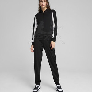 Survêtement de sport classique avec veste zippée intégrale et pantalon assorti pour un tenue sportive confortable - Product Image 3