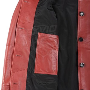 Abrigos de Cuero de Manga Larga para Hombre, Ropa Casual de Invierno, Abrigos de Cuero para Hombre - Product Image 5