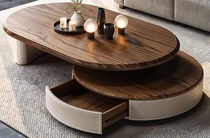 ROMA NEST <b>COFFEE</b> <b>TABLE</b> NORDIC for MONZA ELITE Solid Wood Nesting Eco-Friendly - Product Image 1