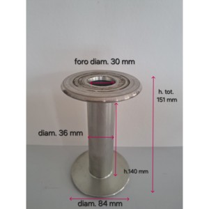 แกนม้วนแบบมีหน้าแปลน Scaglia สำหรับเครื่องม้วนพร้อมแกนลูกปืนและวัสดุเกลียว - Product Image 1