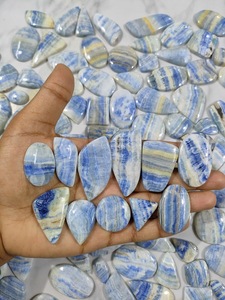 Lote de 1200 gramos de gemas azules de Scheelite, cabujón de Rodocrosita azul para anillo de plata, Gema - Product Image 2