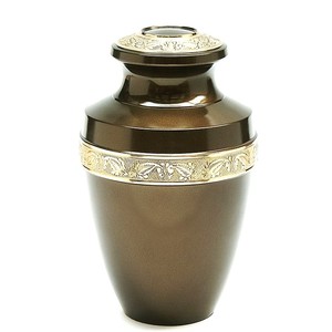 Urne funéraire en laiton pour cendres d'adultes, fabricant d'urnes commémoratives, fournisseur OEM - Product Image 2