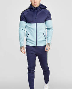 Vente en gros de survêtements de gym vierges pour hommes ensemble de survêtements en coton noir pour hommes combinaisons de jogging en coton respirant pour hommes - Product Image 2