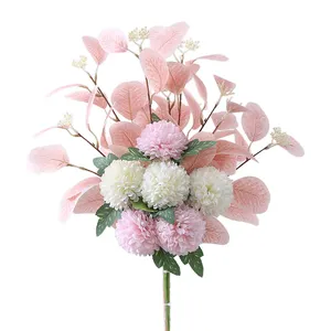 Bunga krisan Pingpong kesegaran tahan lama dengan vas panjang hidup menjadi Dekor bunga harga bagus