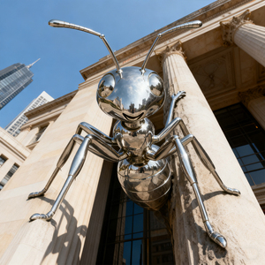 <span class=keywords><strong>Statue</strong></span> d'insecte géante Jardins Sculpture de fourmi moderne en acier inoxydable - Product Image 3