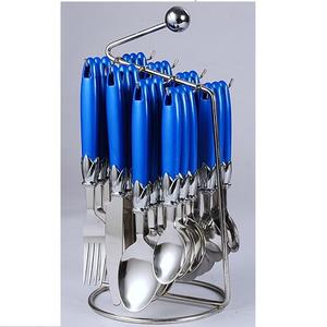 Beautiful Pink Salad Server Spoon Set High Quality Steel and <b>Epoxy</b> Best <b>Price</b> Flatware for Parties - Product Image 4