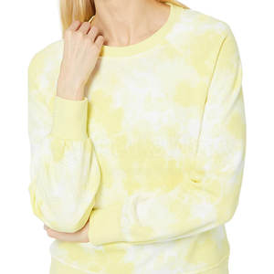 Sudaderas con cuello redondo al por mayor, diseño personalizado, estampado tie-dye, sudaderas personalizadas 100% algodón, ropa de manga larga para mujer - Product Image 5