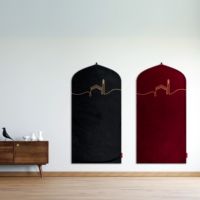 Matras doa Sajadah Islami dalam ruangan desain estetika untuk alas doa dalam ruangan Muslim TAKVA EasiClean koleksi karpet