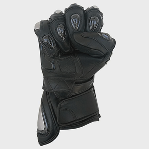 Guantes de carreras de motos negros para hombre, guante completo, armadura de fibra de carbono, ropa protectora para carreras de coches de motocicleta para Unisex - Product Image 4