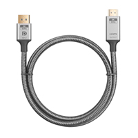 Câble ZSWinner W-4453 Premium plaqué or DP1.4 vers DP1.4 mâle-mâle 8K 48 Gbit/s avec gaine en PVC 3m pour TV HD, service OEM/ODM, en stock