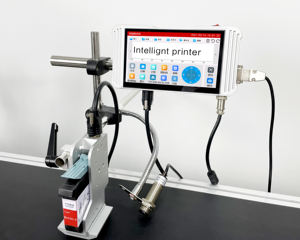 Sistema di fornitura di inchiostro CIss efficienza lotto QR codice lotto codificatore stampa Logo testo stampante a getto d'inchiostro cartone Tij macchina di codifica on-line - Product Image 2